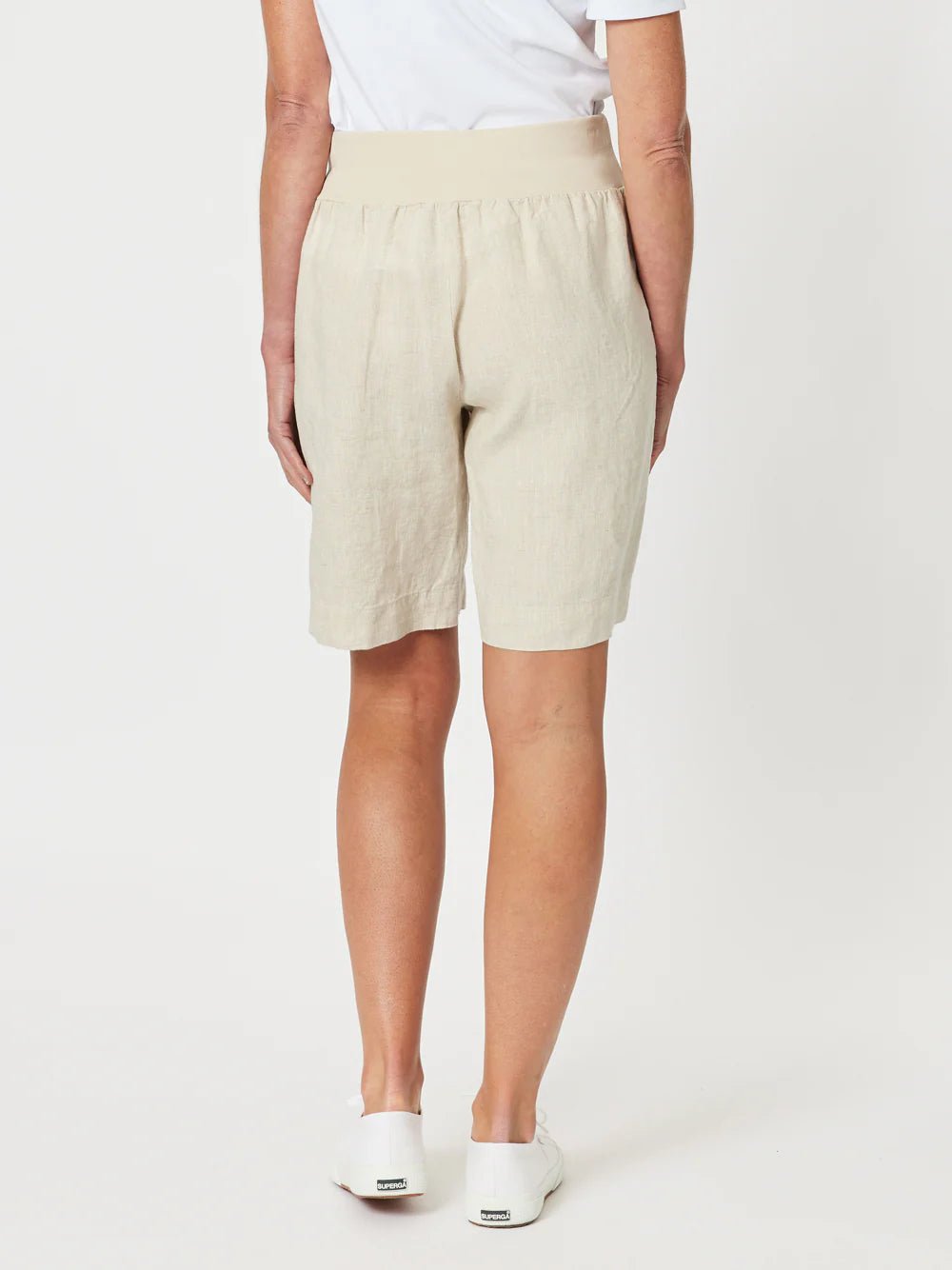 GORDON SMITH_JERSEY WAIST SHORT NATURAL _ JERSEY WAIST SHORT NATURAL _ Ebony Boutique NZ