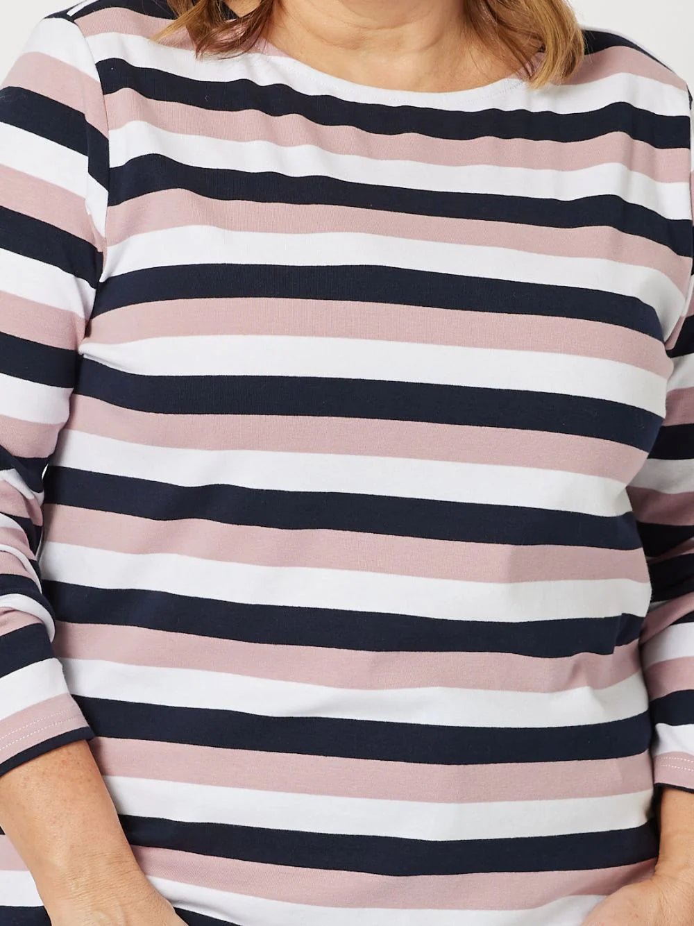 GORDON SMITH_LAGUNA STRIPE L/S TEE _ LAGUNA STRIPE L/S TEE _ Ebony Boutique NZ