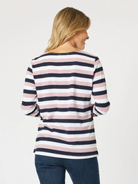 GORDON SMITH_LAGUNA STRIPE L/S TEE _ LAGUNA STRIPE L/S TEE _ Ebony Boutique NZ