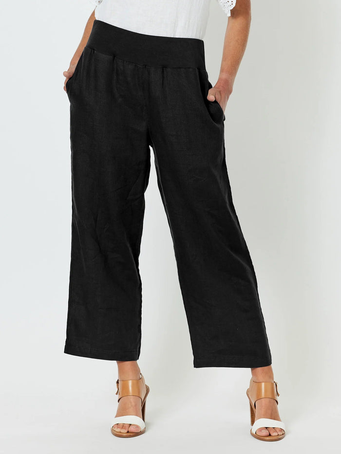 GORDON SMITH_LARA WIDE LEG LINEN PANT _ LARA WIDE LEG LINEN PANT _ Ebony Boutique NZ