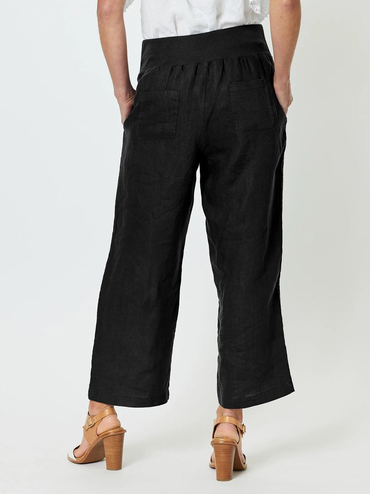 GORDON SMITH_LARA WIDE LEG LINEN PANT _ LARA WIDE LEG LINEN PANT _ Ebony Boutique NZ