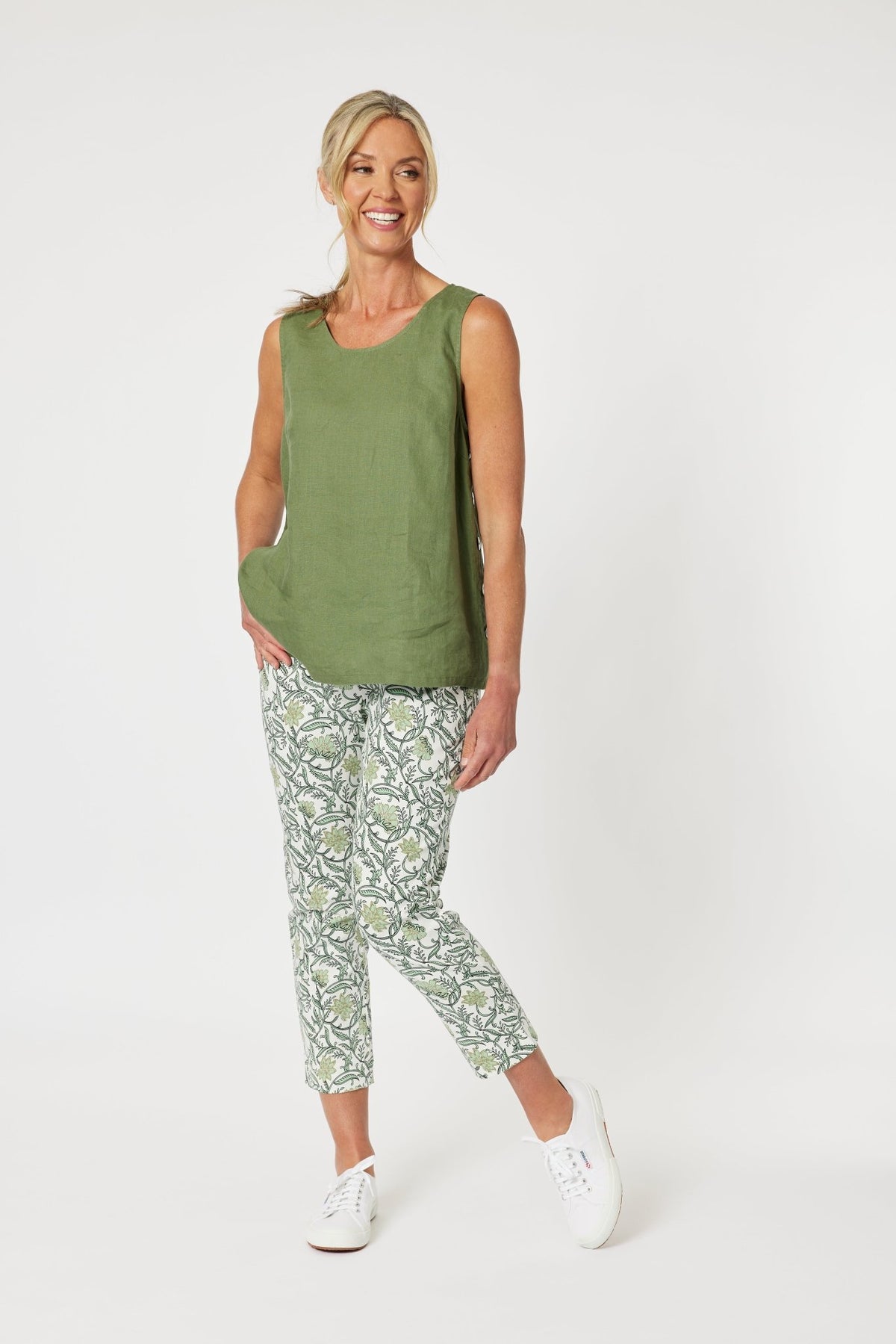 GORDON SMITH_LEAF PRINT PANT _ LEAF PRINT PANT _ Ebony Boutique NZ