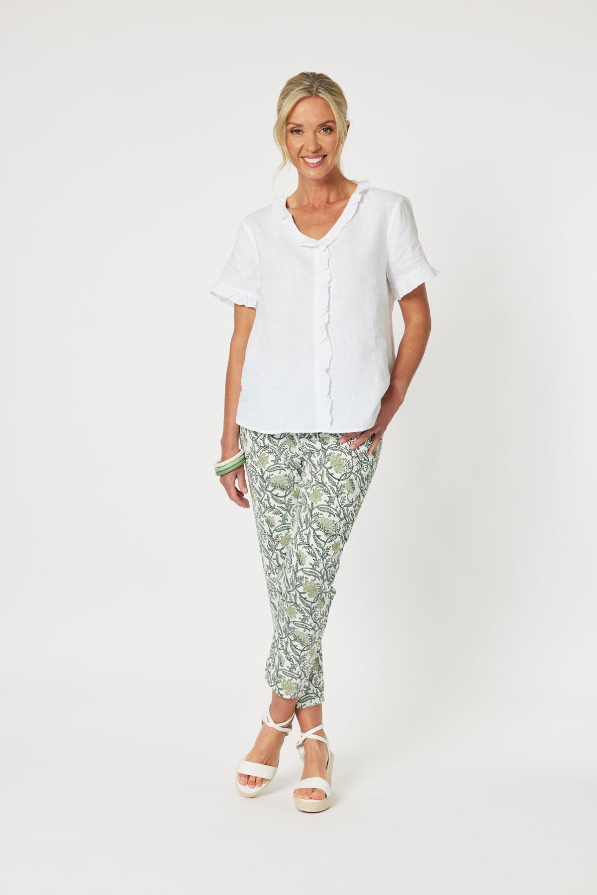 GORDON SMITH_LEAF PRINT PANT _ LEAF PRINT PANT _ Ebony Boutique NZ