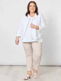GORDON SMITH_LINO LE MARAIS JACKET WHITE _ LINO LE MARAIS JACKET WHITE _ Ebony Boutique NZ
