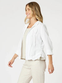 GORDON SMITH_LINO LE MARAIS JACKET WHITE _ LINO LE MARAIS JACKET WHITE _ Ebony Boutique NZ