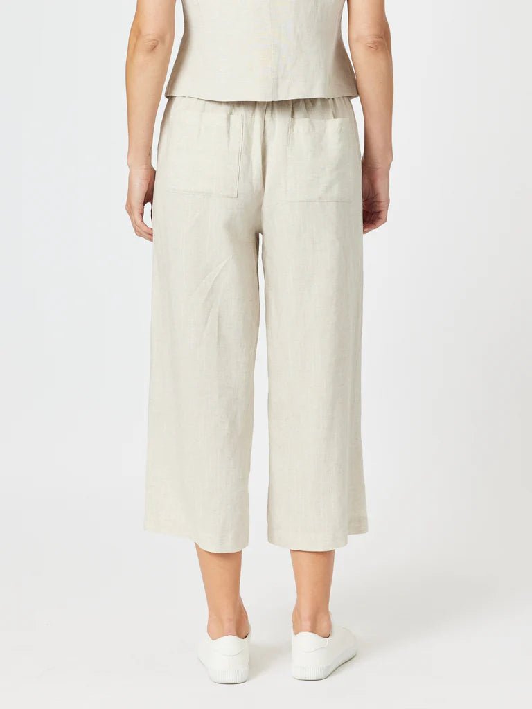 GORDON SMITH_LINO WIDE LEG PANT NATURAL _ LINO WIDE LEG PANT NATURAL _ Ebony Boutique NZ