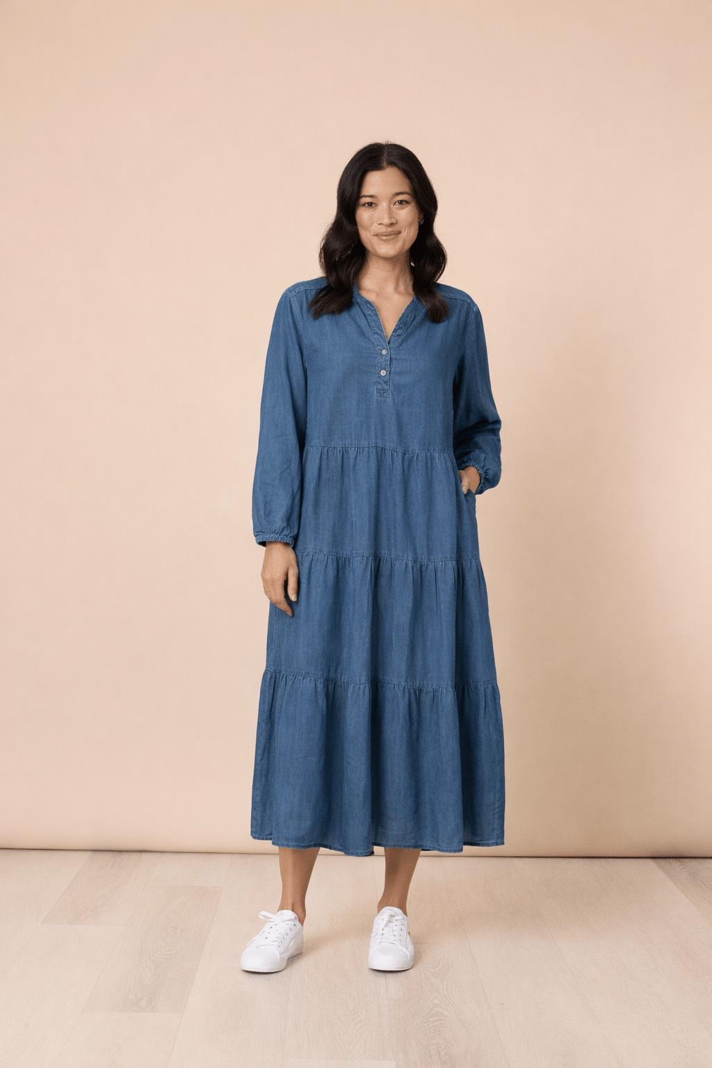 GORDON SMITH_MACY DRESS DENIM _ MACY DRESS DENIM _ Ebony Boutique NZ