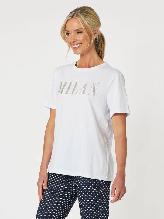 GORDON SMITH_MILAN BEADED TEE _ MILAN BEADED TEE _ Ebony Boutique NZ