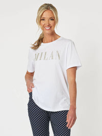 GORDON SMITH_MILAN BEADED TEE _ MILAN BEADED TEE _ Ebony Boutique NZ