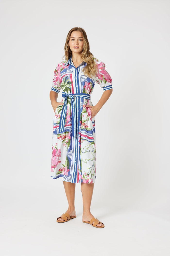 GORDON SMITH_MONACO DRESS SARDINIA BLUE _ MONACO DRESS SARDINIA BLUE _ Ebony Boutique NZ