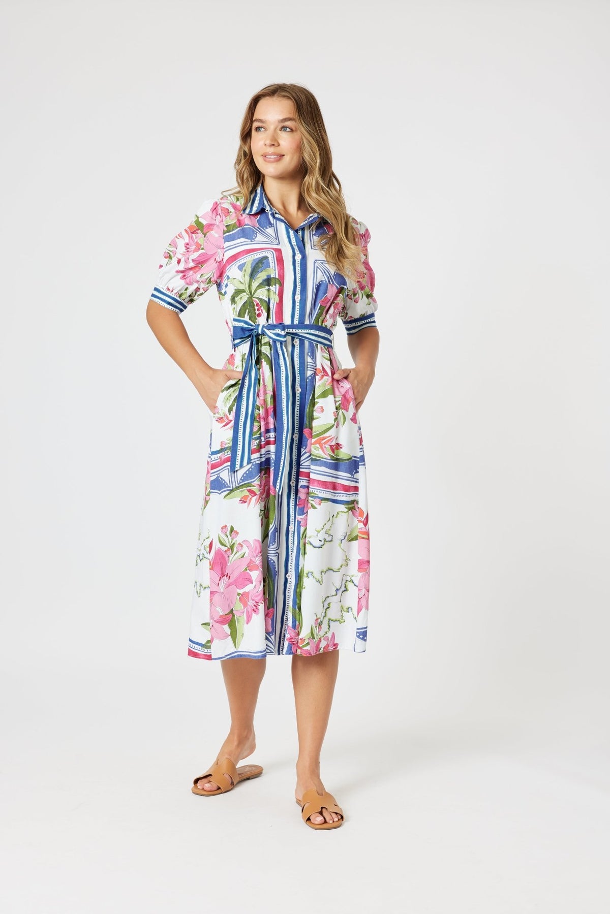 GORDON SMITH_MONACO DRESS SARDINIA BLUE _ MONACO DRESS SARDINIA BLUE _ Ebony Boutique NZ