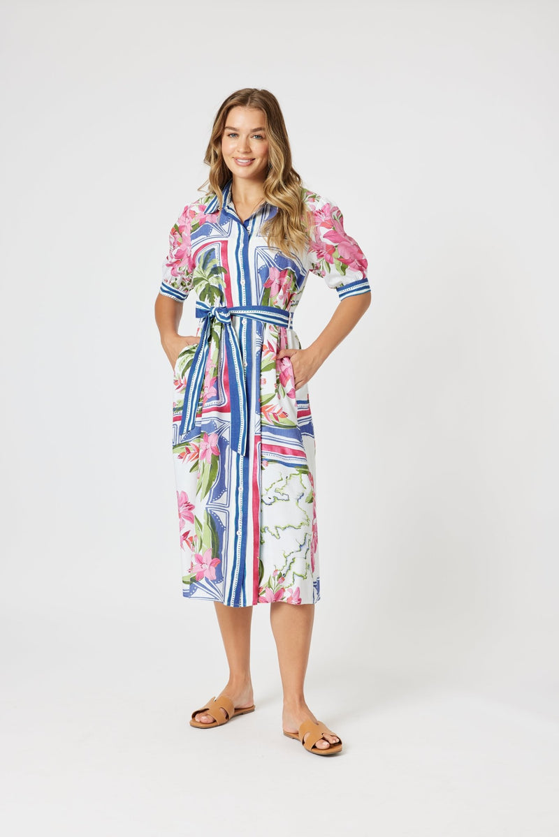 GORDON SMITH_MONACO DRESS SARDINIA BLUE _ MONACO DRESS SARDINIA BLUE _ Ebony Boutique NZ