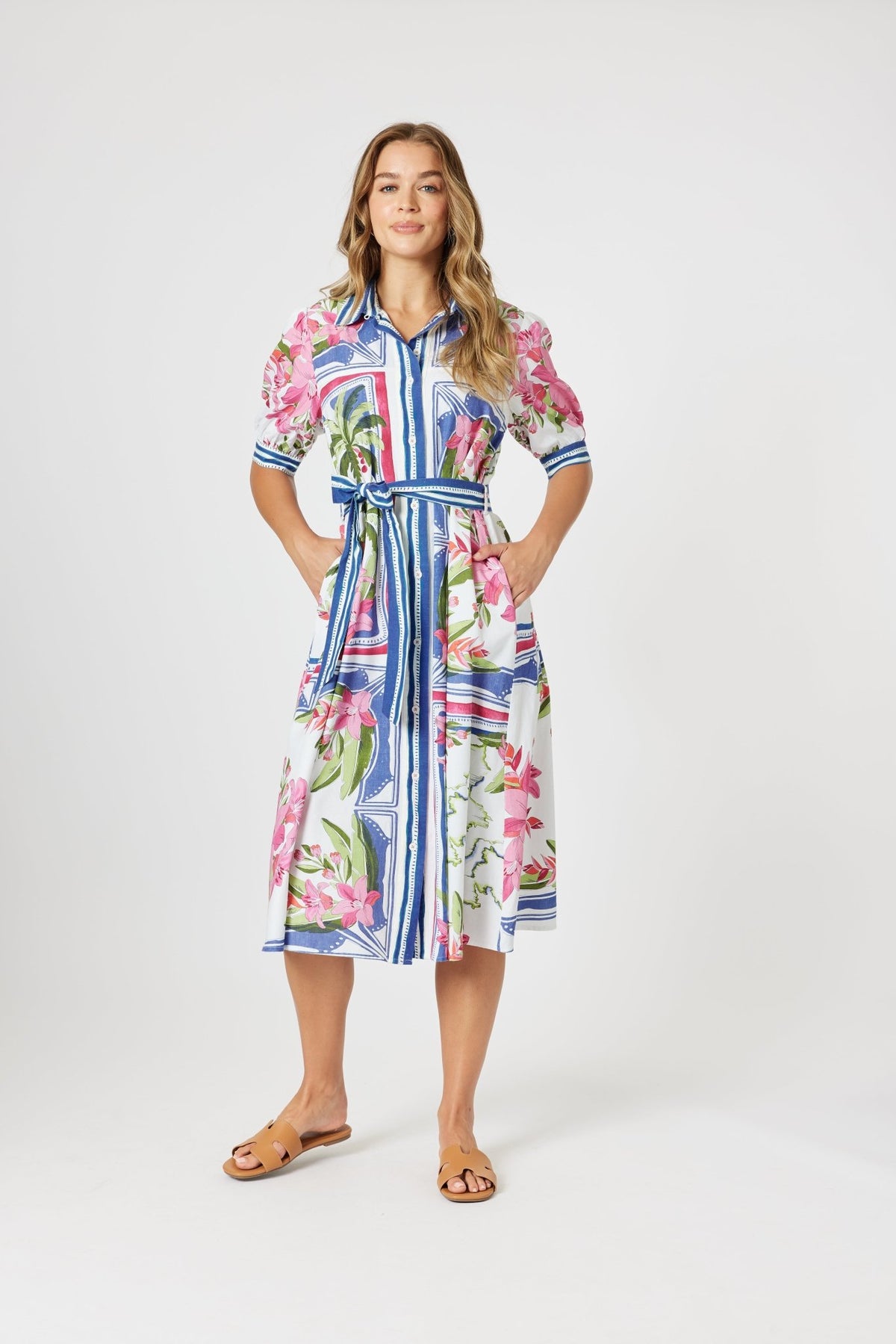 GORDON SMITH_MONACO DRESS SARDINIA BLUE _ MONACO DRESS SARDINIA BLUE _ Ebony Boutique NZ