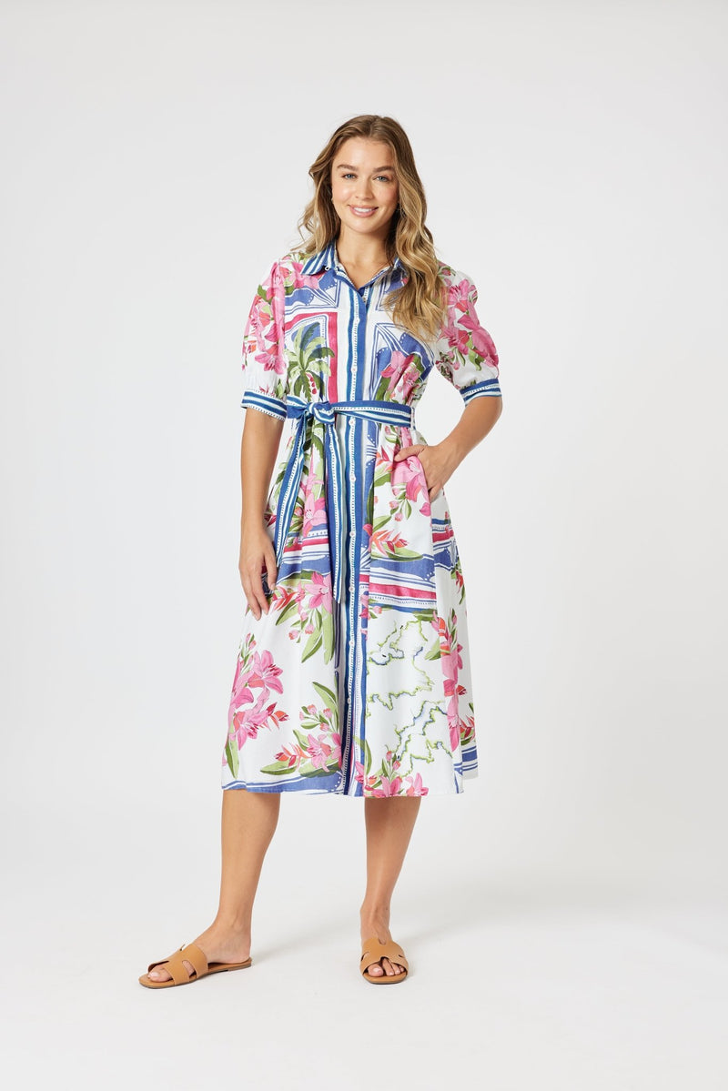 GORDON SMITH_MONACO DRESS SARDINIA BLUE _ MONACO DRESS SARDINIA BLUE _ Ebony Boutique NZ