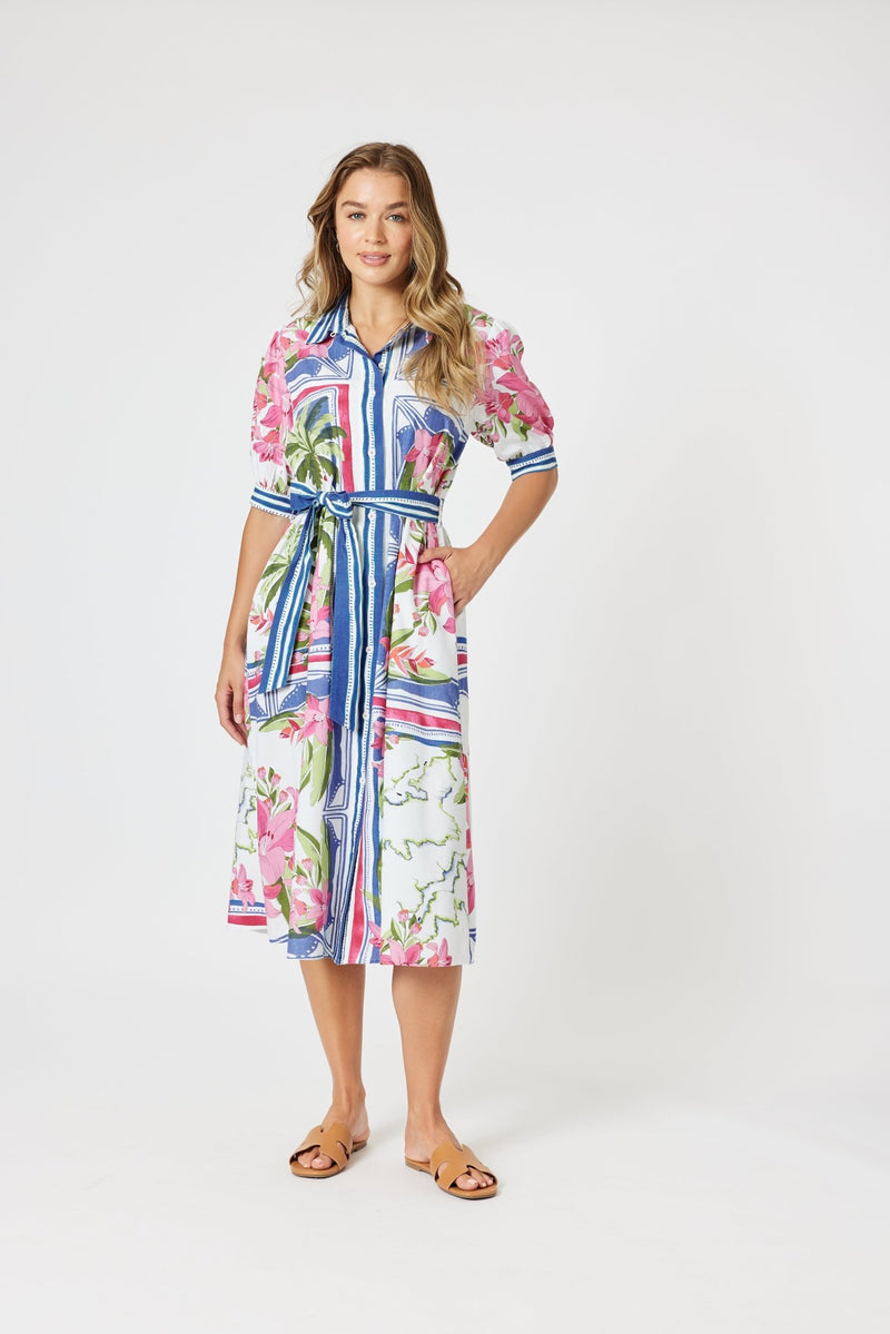 GORDON SMITH_MONACO DRESS SARDINIA BLUE _ MONACO DRESS SARDINIA BLUE _ Ebony Boutique NZ