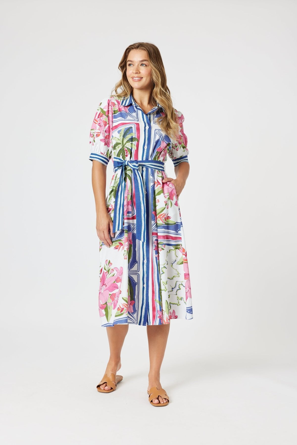 GORDON SMITH_MONACO DRESS SARDINIA BLUE _ MONACO DRESS SARDINIA BLUE _ Ebony Boutique NZ