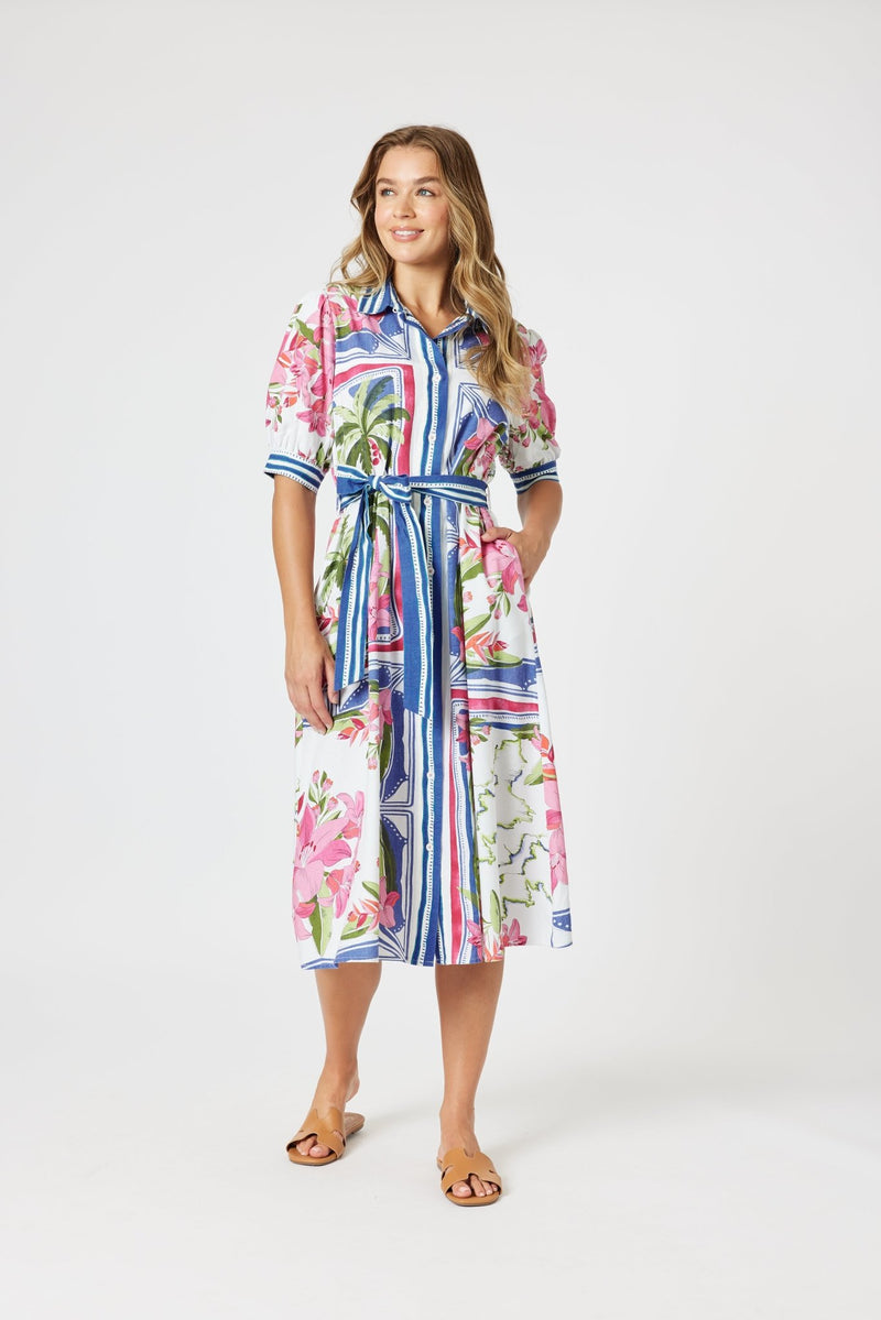 GORDON SMITH_MONACO DRESS SARDINIA BLUE _ MONACO DRESS SARDINIA BLUE _ Ebony Boutique NZ