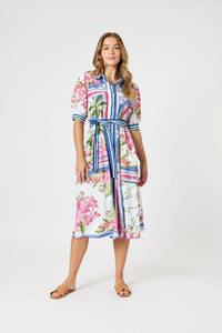 GORDON SMITH_MONACO DRESS SARDINIA BLUE _ MONACO DRESS SARDINIA BLUE _ Ebony Boutique NZ