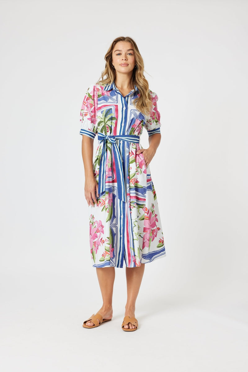 GORDON SMITH_MONACO DRESS SARDINIA BLUE _ MONACO DRESS SARDINIA BLUE _ Ebony Boutique NZ