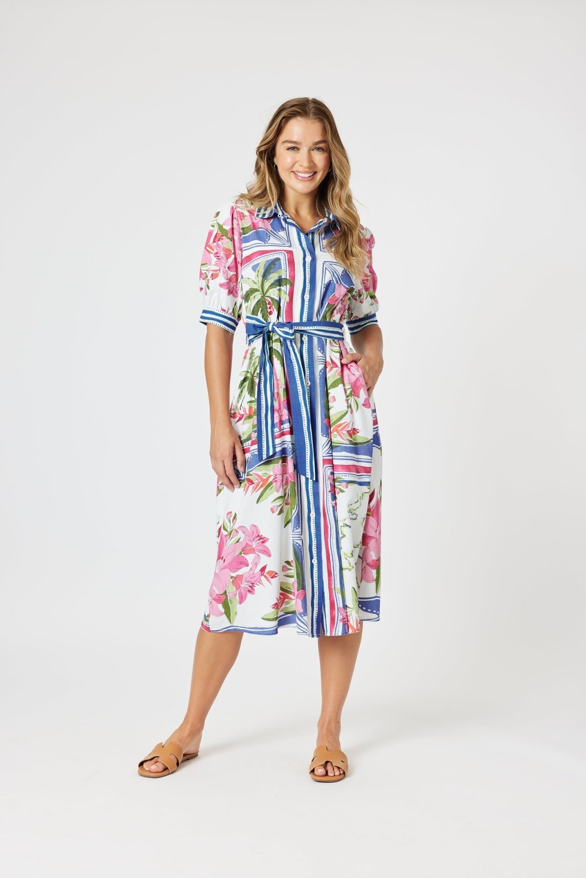 GORDON SMITH_MONACO DRESS SARDINIA BLUE _ MONACO DRESS SARDINIA BLUE _ Ebony Boutique NZ