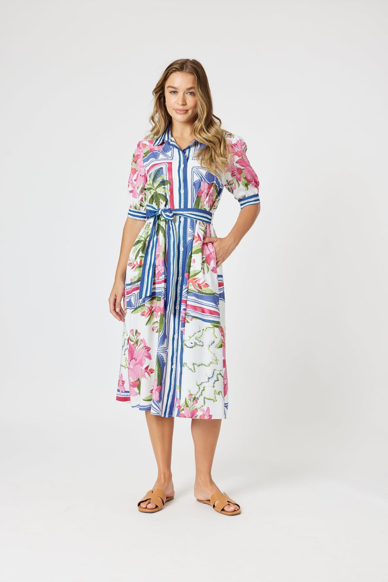 GORDON SMITH_MONACO DRESS SARDINIA BLUE _ MONACO DRESS SARDINIA BLUE _ Ebony Boutique NZ