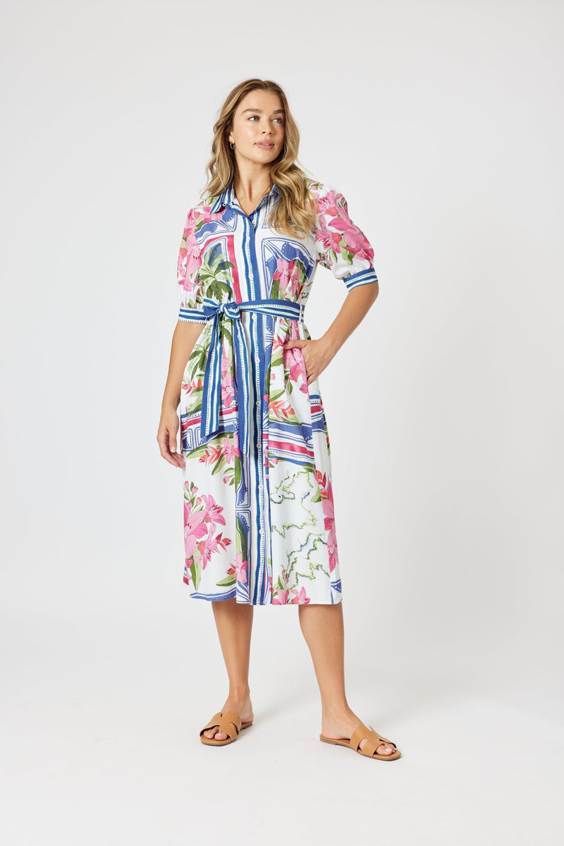 GORDON SMITH_MONACO DRESS SARDINIA BLUE _ MONACO DRESS SARDINIA BLUE _ Ebony Boutique NZ