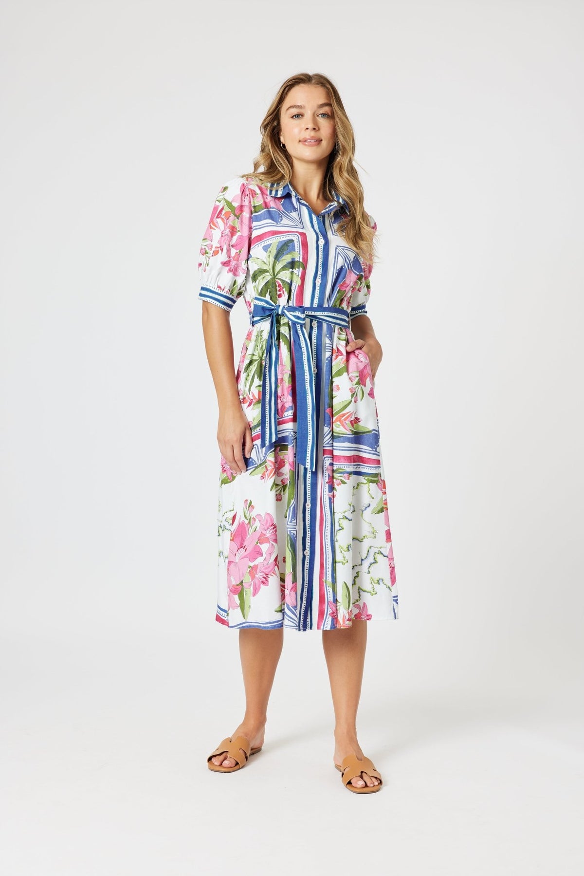 GORDON SMITH_MONACO DRESS SARDINIA BLUE _ MONACO DRESS SARDINIA BLUE _ Ebony Boutique NZ