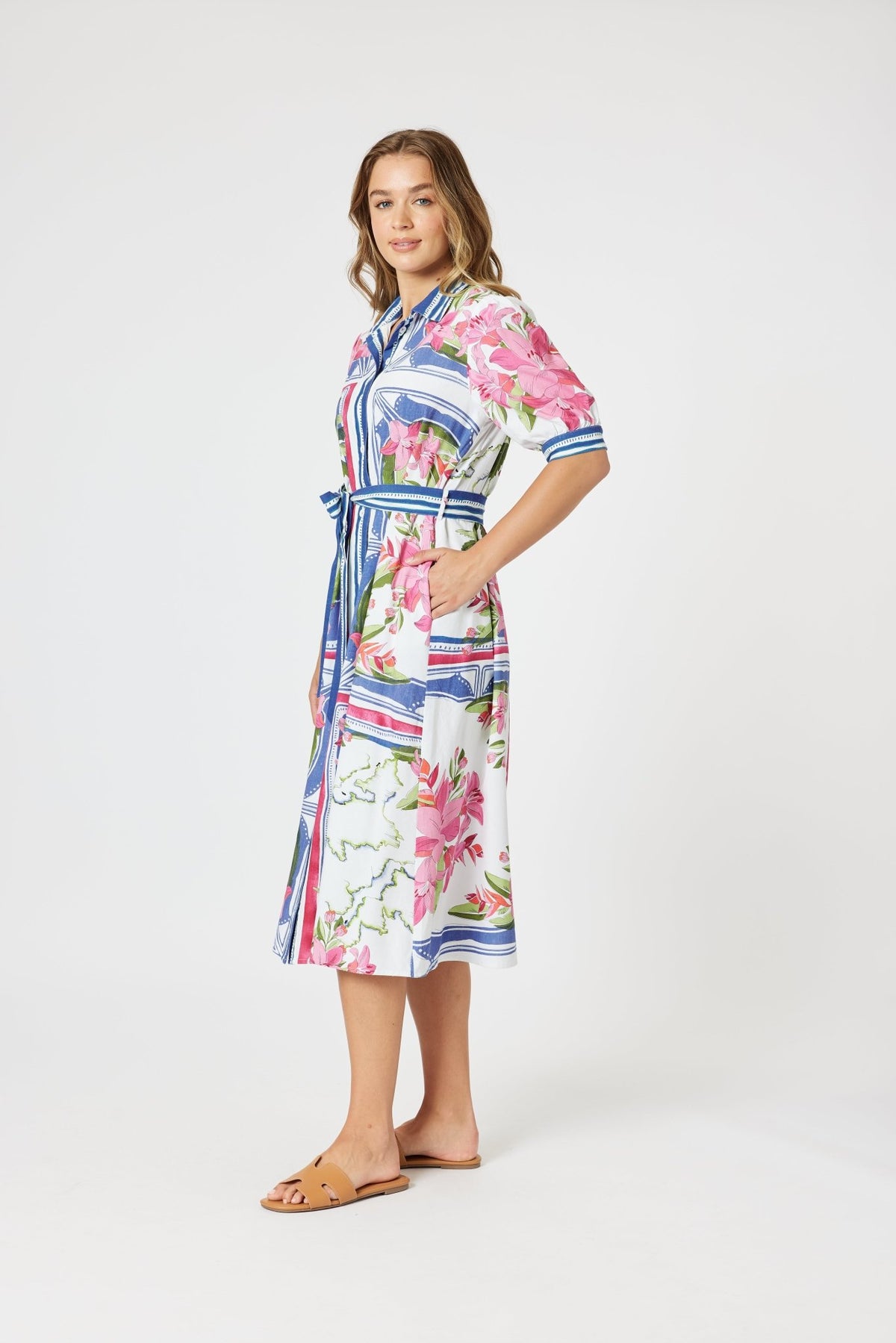 GORDON SMITH_MONACO DRESS SARDINIA BLUE _ MONACO DRESS SARDINIA BLUE _ Ebony Boutique NZ