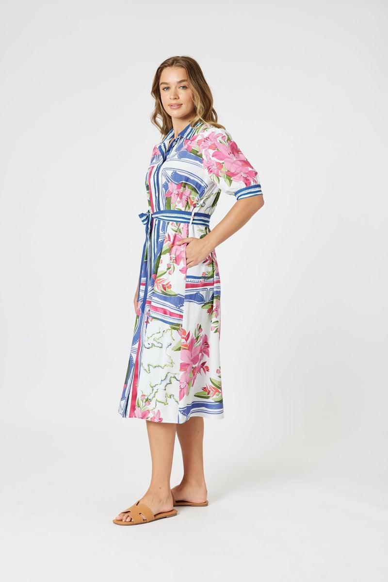 GORDON SMITH_MONACO DRESS SARDINIA BLUE _ MONACO DRESS SARDINIA BLUE _ Ebony Boutique NZ