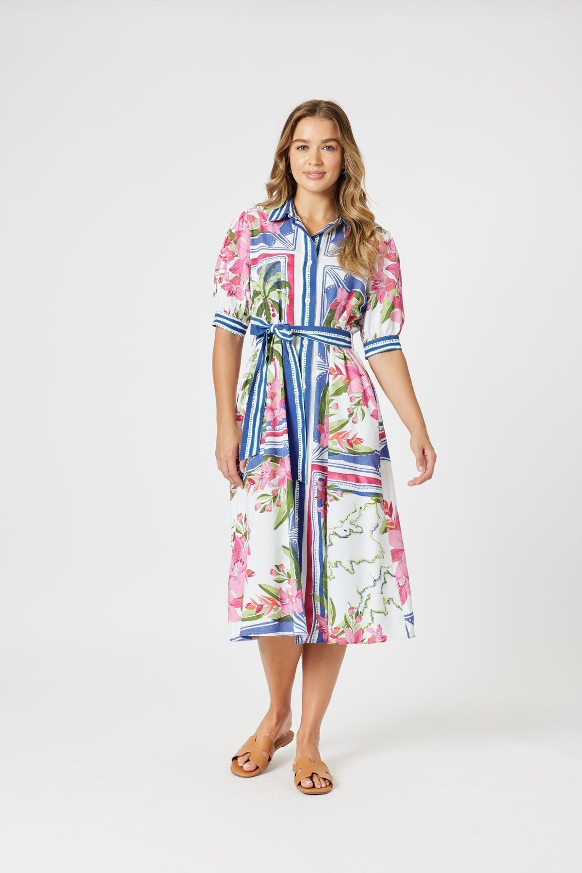 GORDON SMITH_MONACO DRESS SARDINIA BLUE _ MONACO DRESS SARDINIA BLUE _ Ebony Boutique NZ