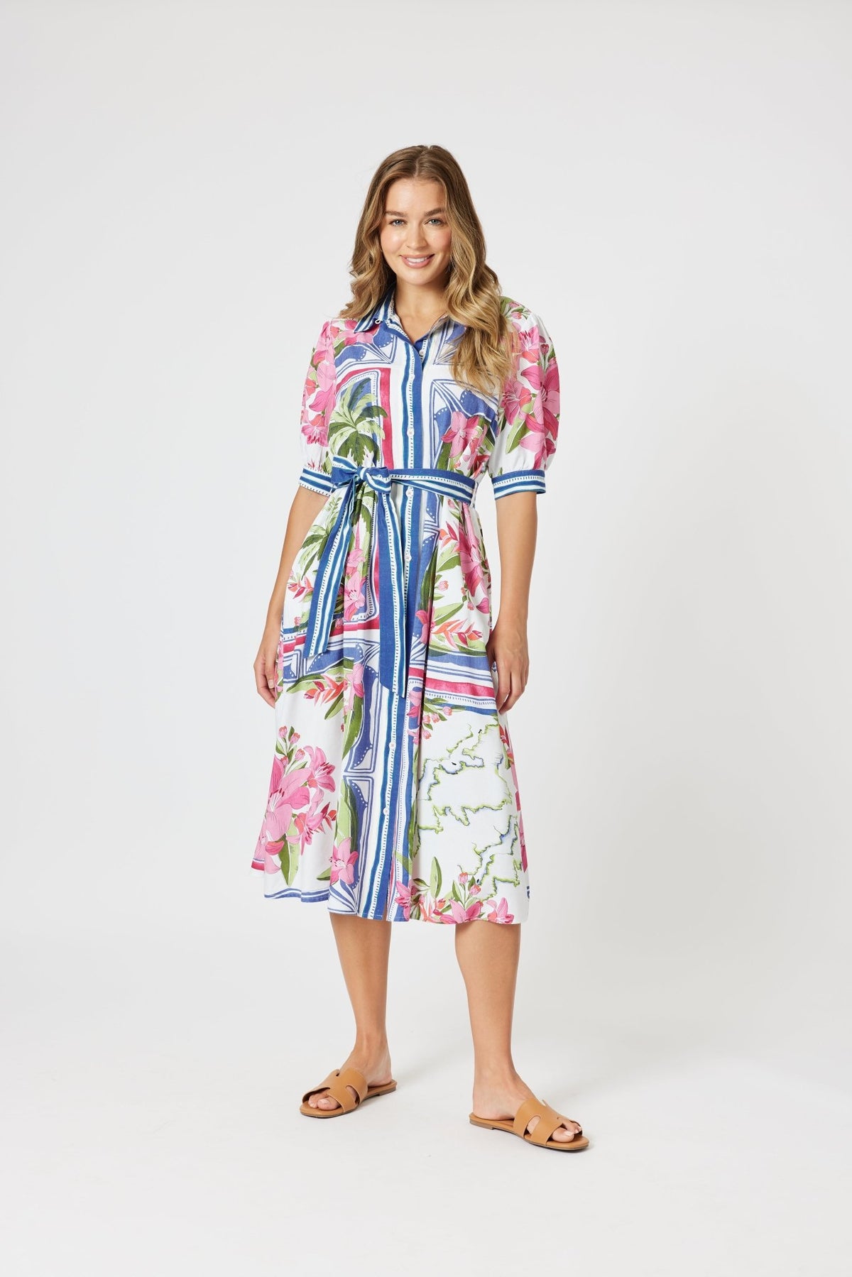 GORDON SMITH_MONACO DRESS SARDINIA BLUE _ MONACO DRESS SARDINIA BLUE _ Ebony Boutique NZ