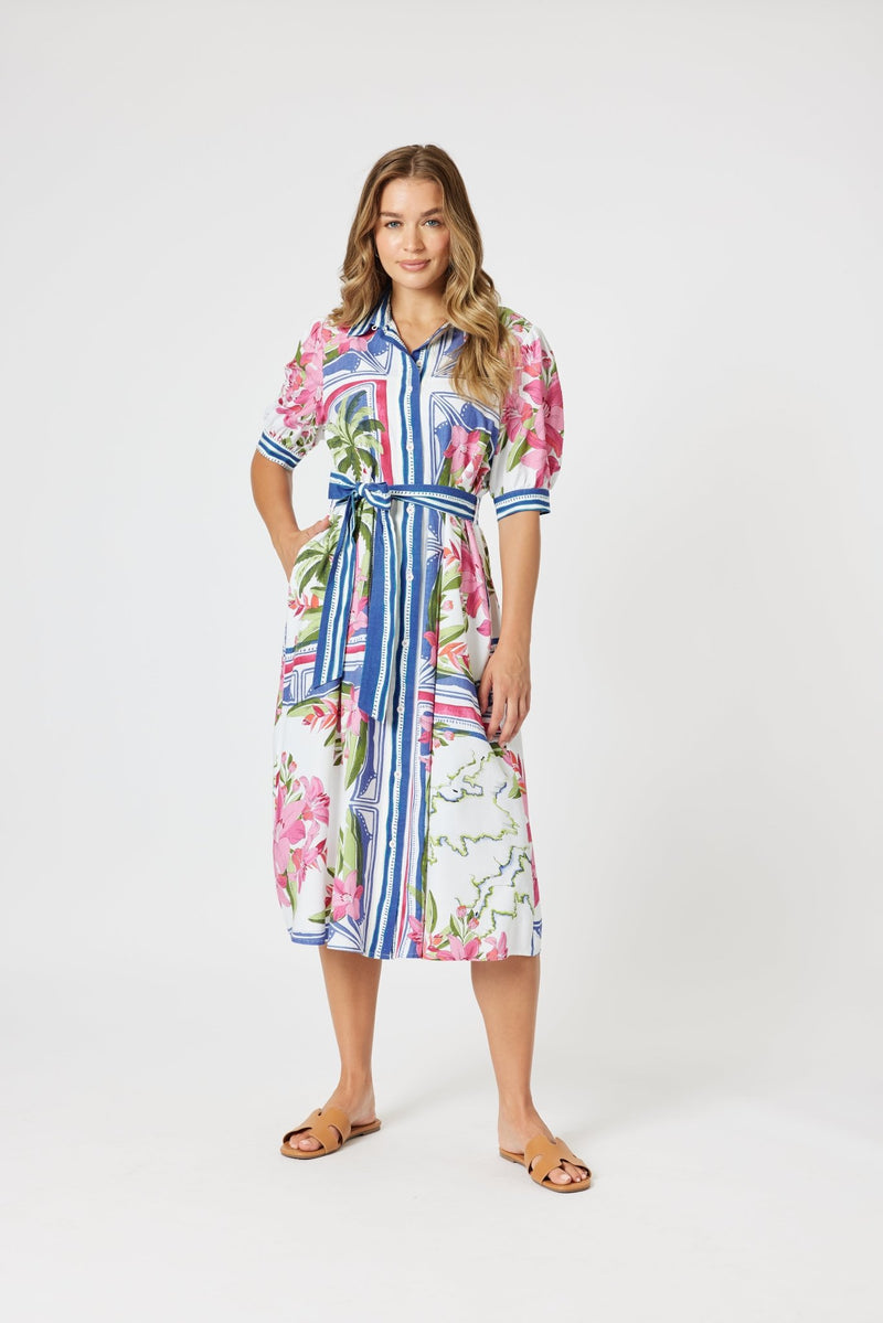 GORDON SMITH_MONACO DRESS SARDINIA BLUE _ MONACO DRESS SARDINIA BLUE _ Ebony Boutique NZ