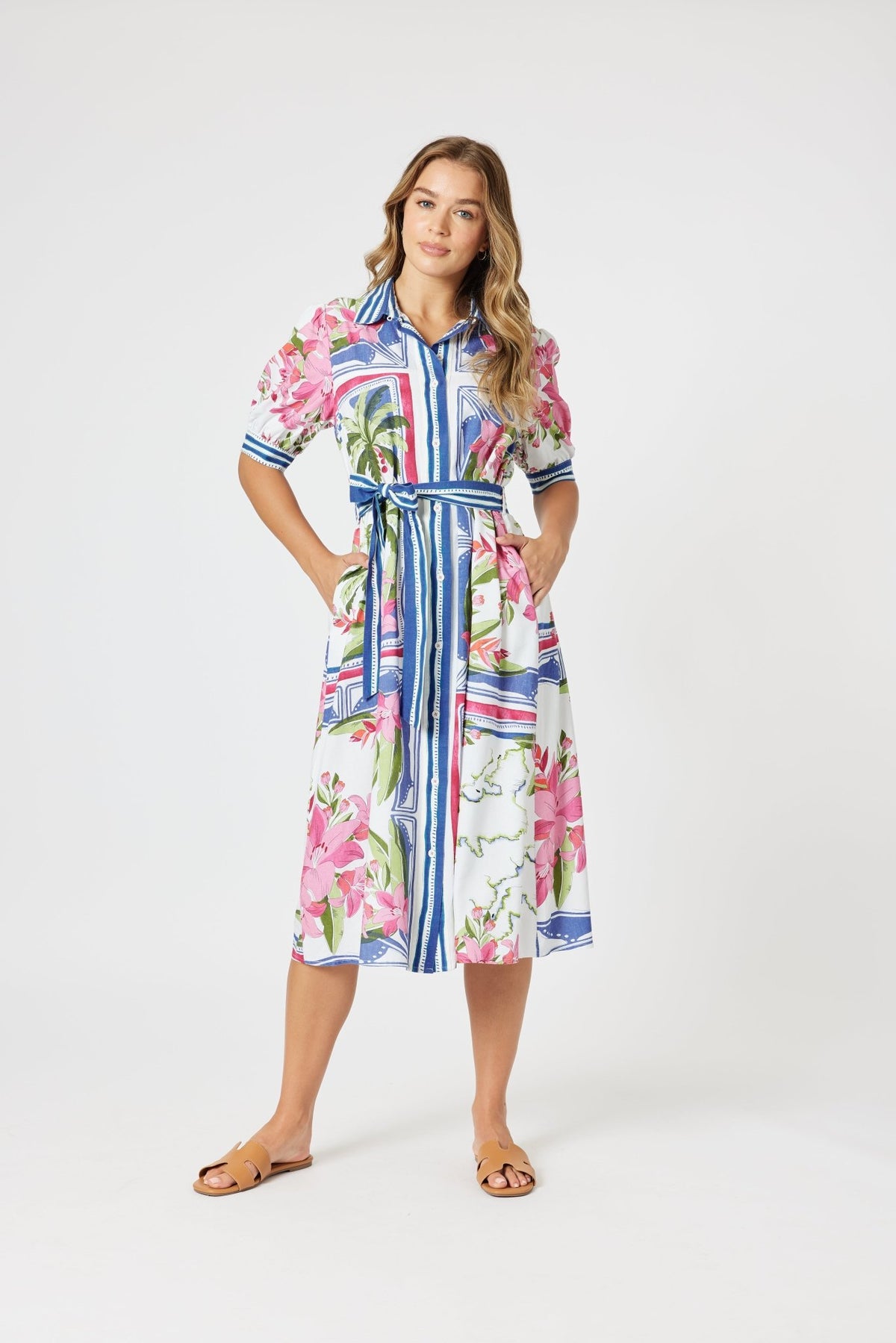 GORDON SMITH_MONACO DRESS SARDINIA BLUE _ MONACO DRESS SARDINIA BLUE _ Ebony Boutique NZ