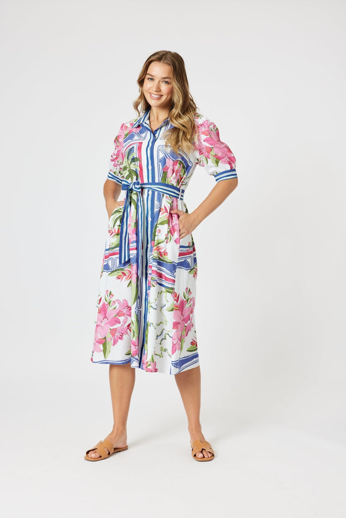 GORDON SMITH_MONACO DRESS SARDINIA BLUE _ MONACO DRESS SARDINIA BLUE _ Ebony Boutique NZ