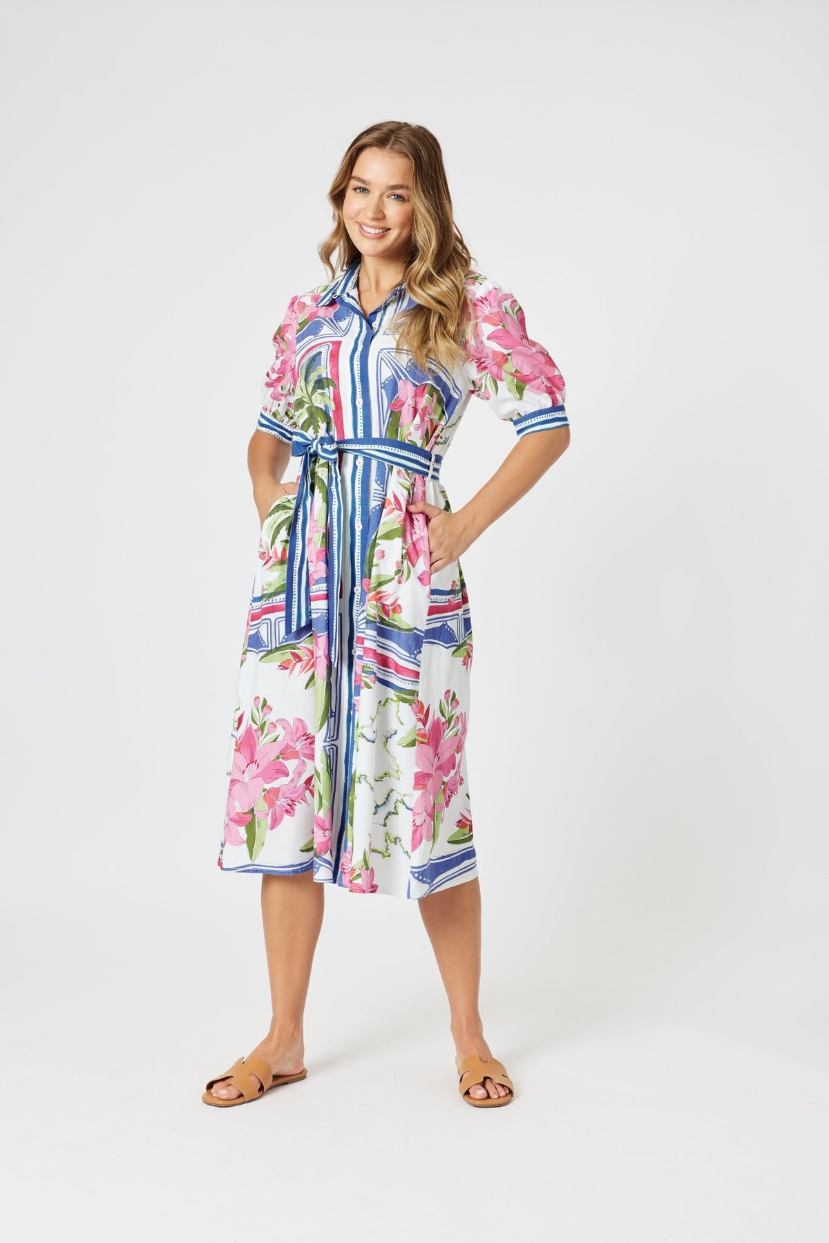 GORDON SMITH_MONACO DRESS SARDINIA BLUE _ MONACO DRESS SARDINIA BLUE _ Ebony Boutique NZ