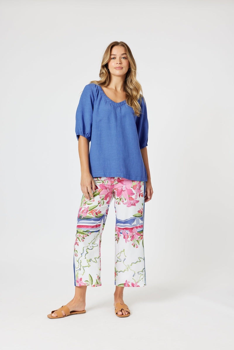 GORDON SMITH_MONACO PANT SARDINIA BLUE _ MONACO PANT SARDINIA BLUE _ Ebony Boutique NZ