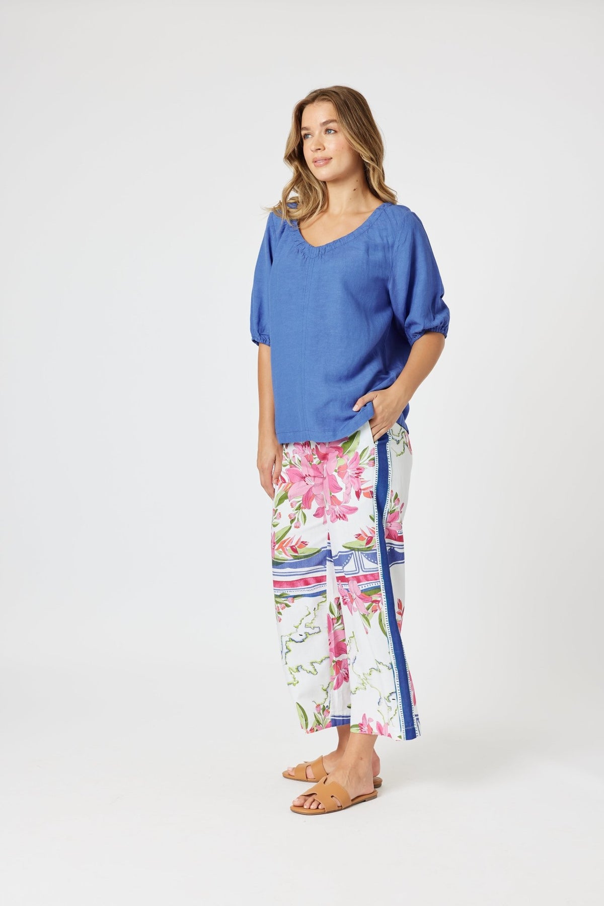 GORDON SMITH_MONACO PANT SARDINIA BLUE _ MONACO PANT SARDINIA BLUE _ Ebony Boutique NZ