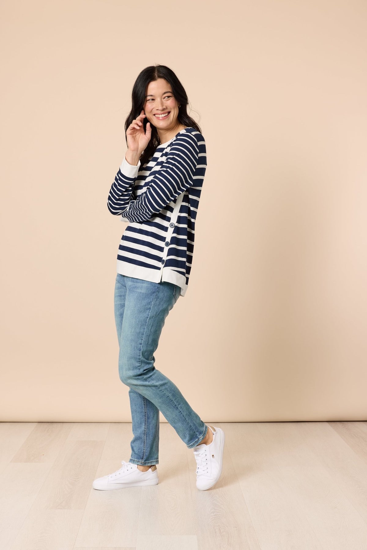 GORDON SMITH_NEWPORT STRIPE TOP _ NEWPORT STRIPE TOP _ Ebony Boutique NZ