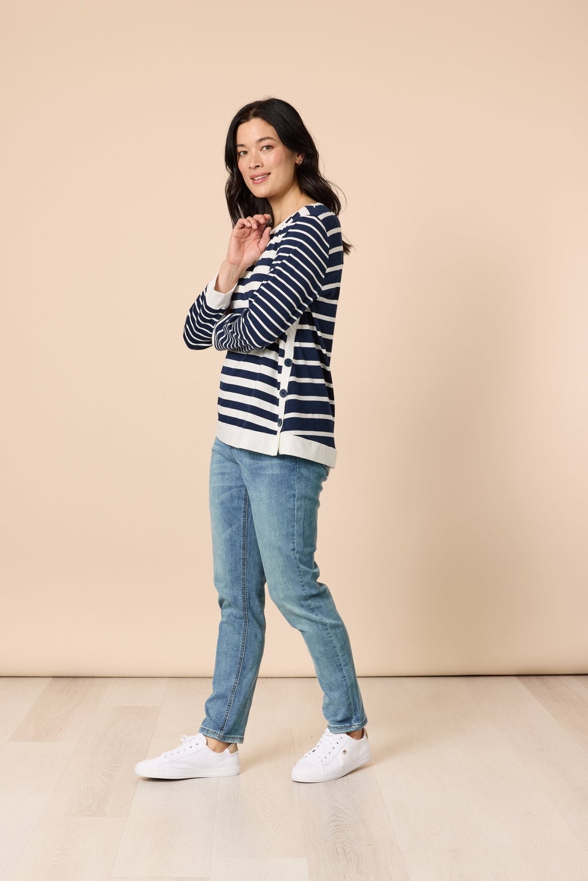 GORDON SMITH_NEWPORT STRIPE TOP _ NEWPORT STRIPE TOP _ Ebony Boutique NZ