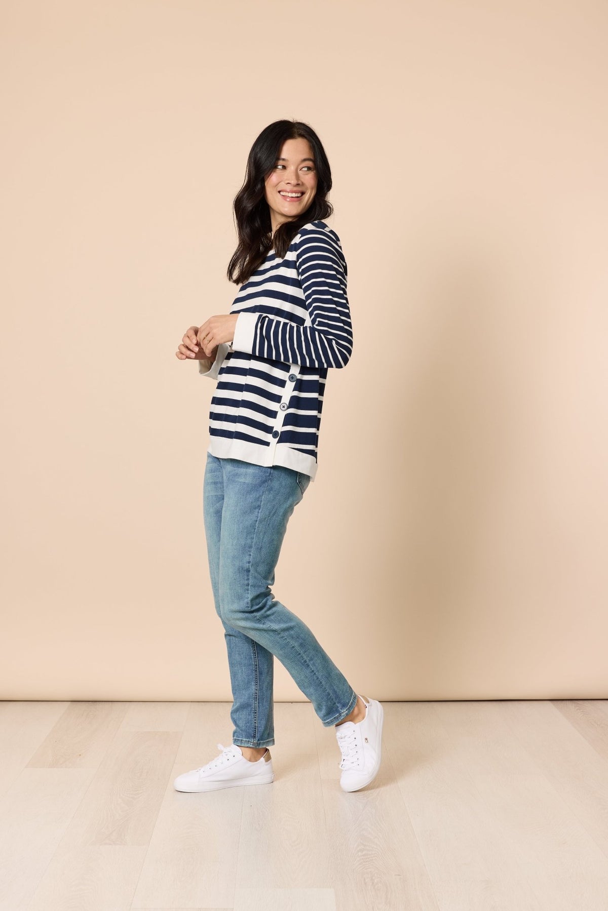 GORDON SMITH_NEWPORT STRIPE TOP _ NEWPORT STRIPE TOP _ Ebony Boutique NZ