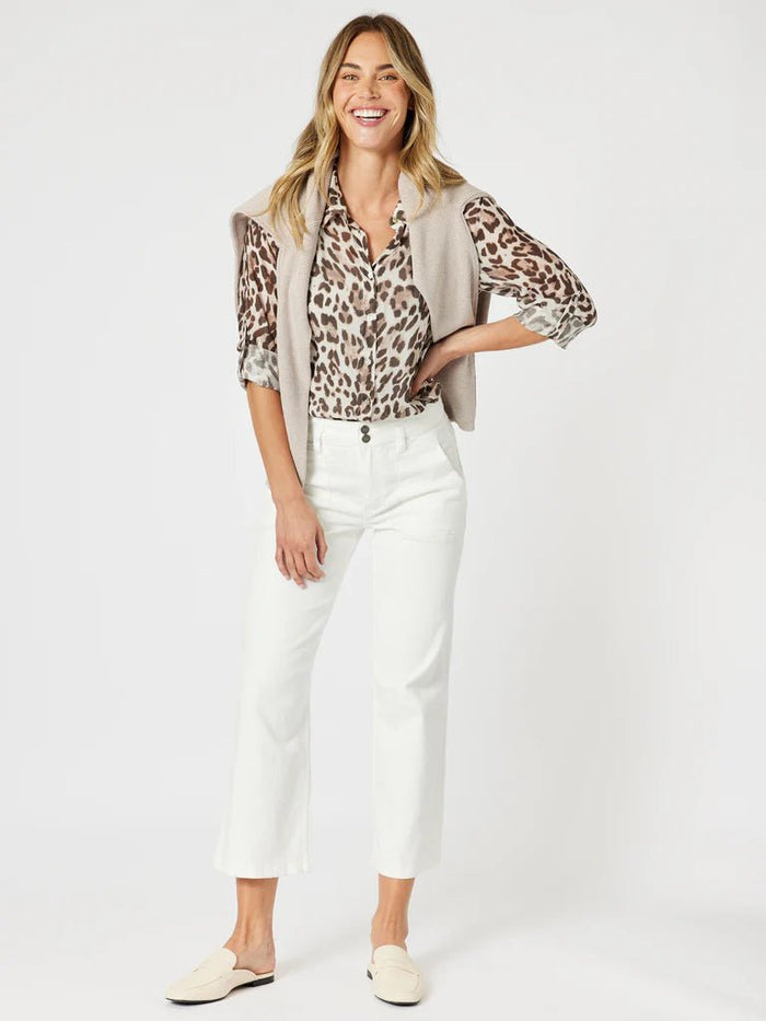 GORDON SMITH_ON SAFARI SHIRT NATURAL _ ON SAFARI SHIRT NATURAL _ Ebony Boutique NZ