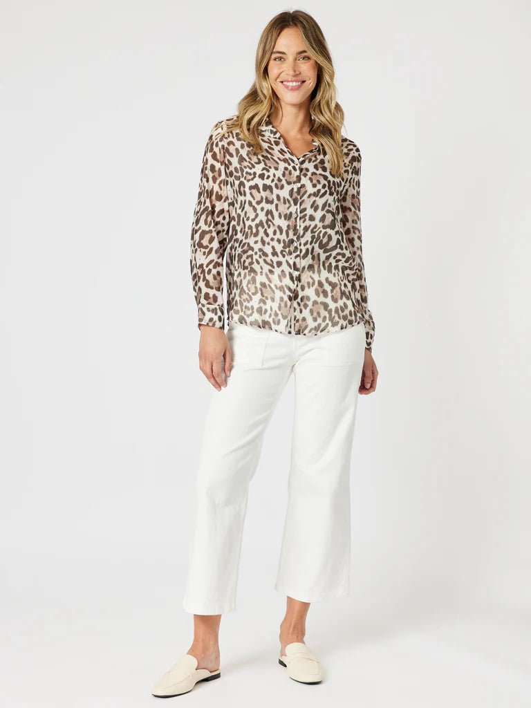 GORDON SMITH_ON SAFARI SHIRT NATURAL _ ON SAFARI SHIRT NATURAL _ Ebony Boutique NZ