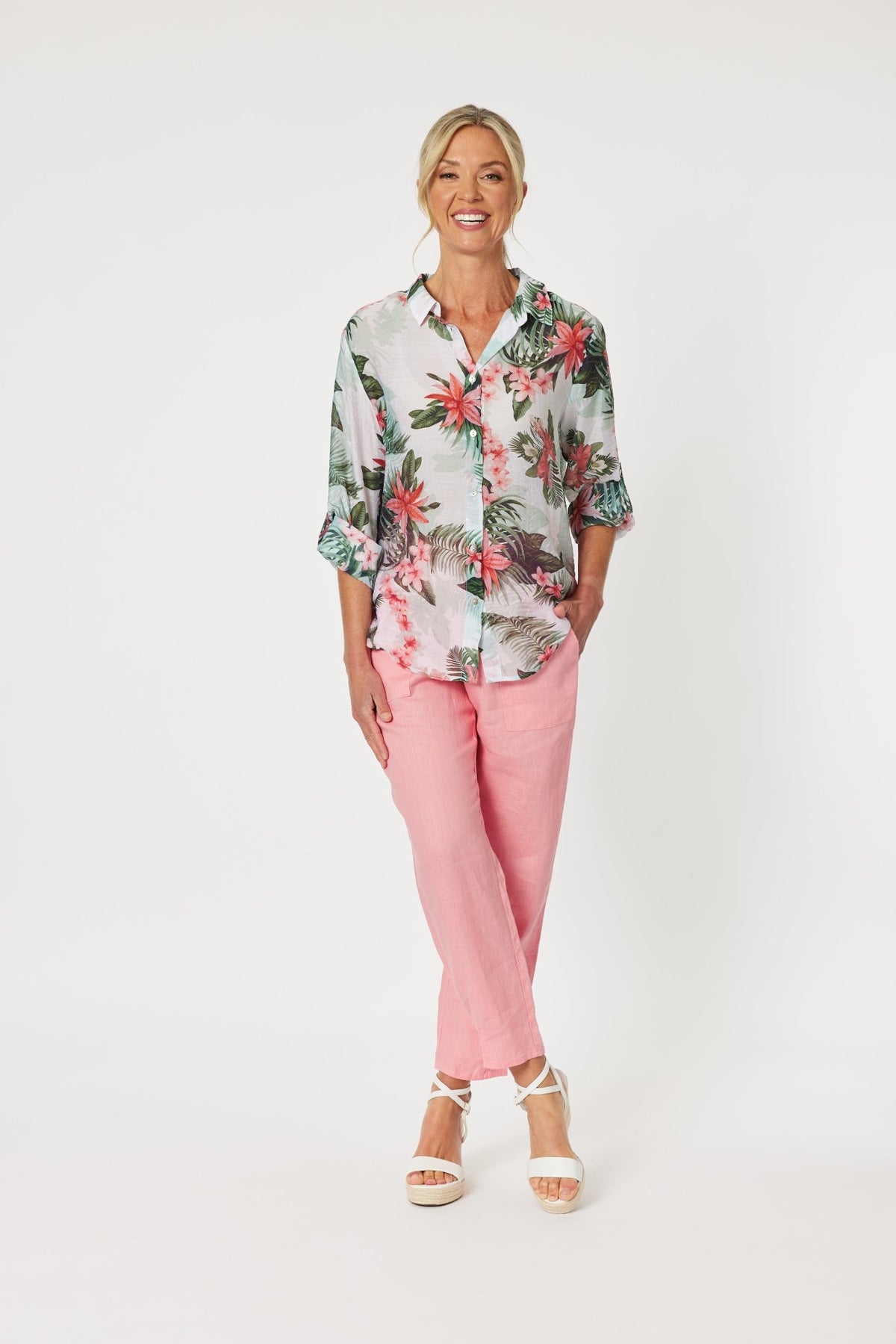 GORDON SMITH_PARADISE PRINT SHIRT _ PARADISE PRINT SHIRT _ Ebony Boutique NZ