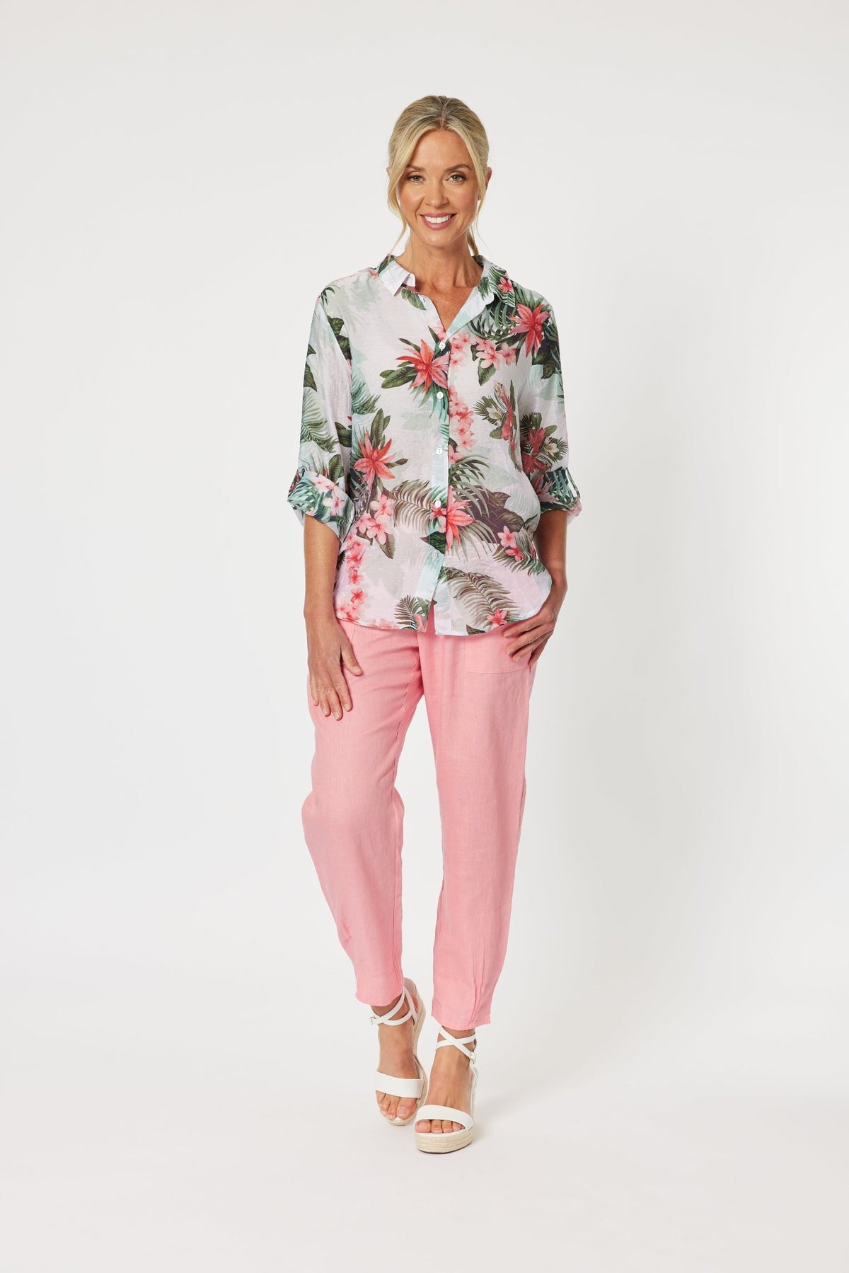 GORDON SMITH_PARADISE PRINT SHIRT _ PARADISE PRINT SHIRT _ Ebony Boutique NZ