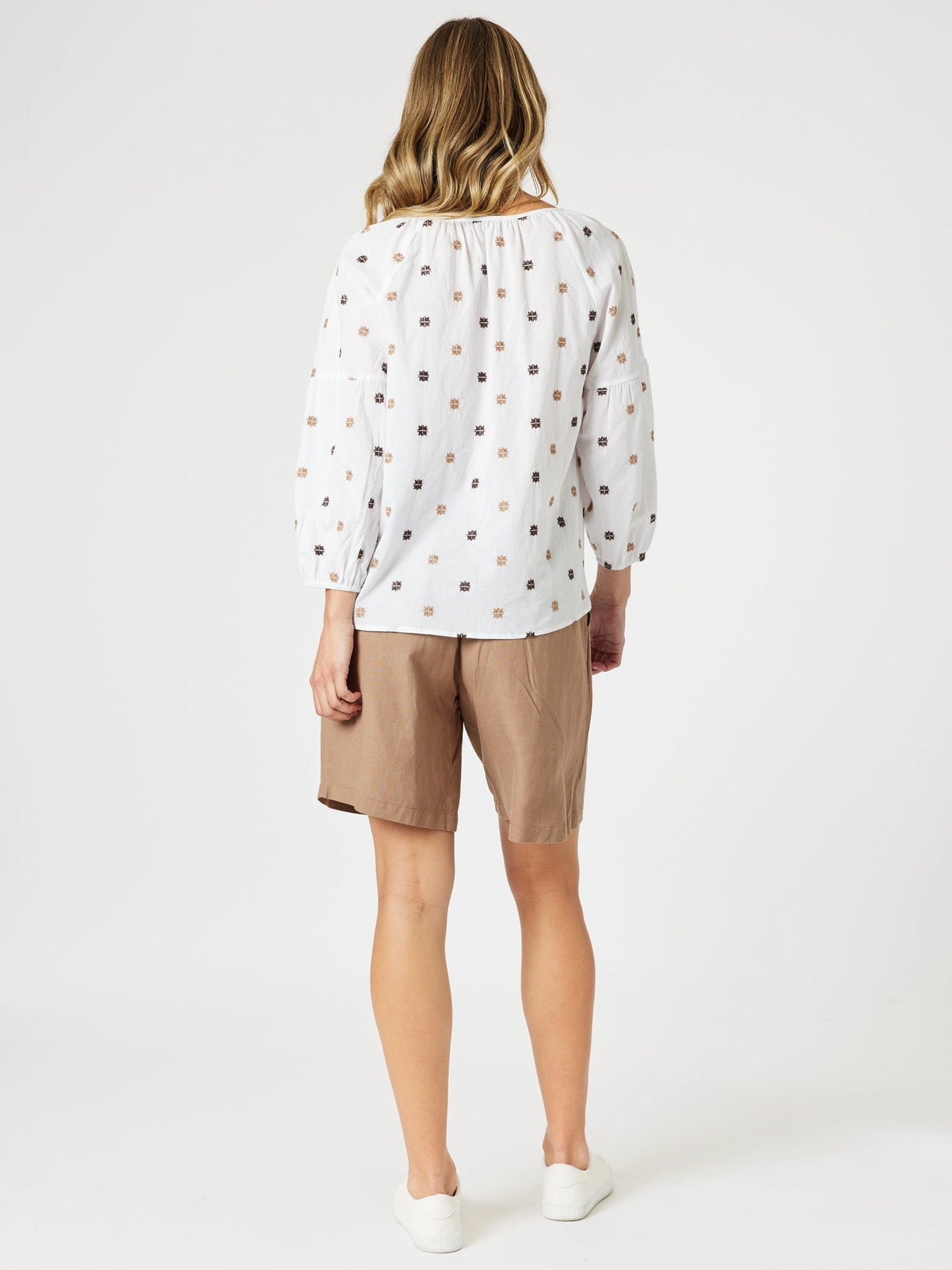 GORDON SMITH_RATTAN EMBROIDERED TOP _ RATTAN EMBROIDERED TOP _ Ebony Boutique NZ