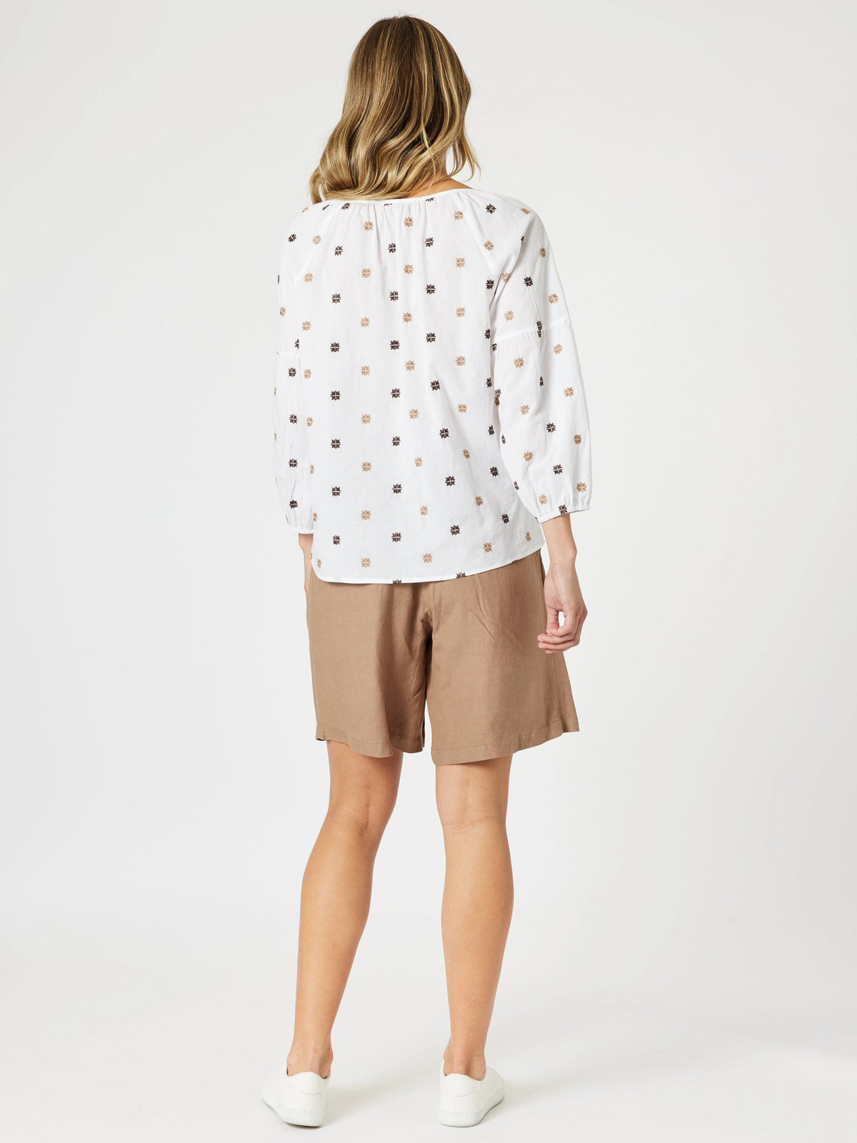 GORDON SMITH_RATTAN EMBROIDERED TOP _ RATTAN EMBROIDERED TOP _ Ebony Boutique NZ