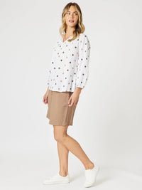 GORDON SMITH_RATTAN EMBROIDERED TOP _ RATTAN EMBROIDERED TOP _ Ebony Boutique NZ