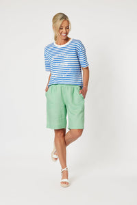 GORDON SMITH_SAINT TROPEZ STRIPE TEE _ SAINT TROPEZ STRIPE TEE _ Ebony Boutique NZ