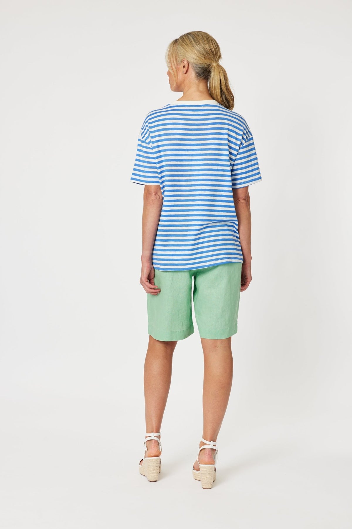 GORDON SMITH_SAINT TROPEZ STRIPE TEE _ SAINT TROPEZ STRIPE TEE _ Ebony Boutique NZ