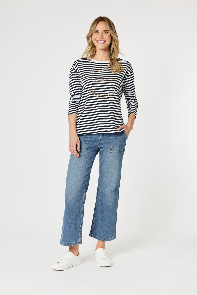 GORDON SMITH_SAINT TROPEZ TEE _ SAINT TROPEZ TEE _ Ebony Boutique NZ